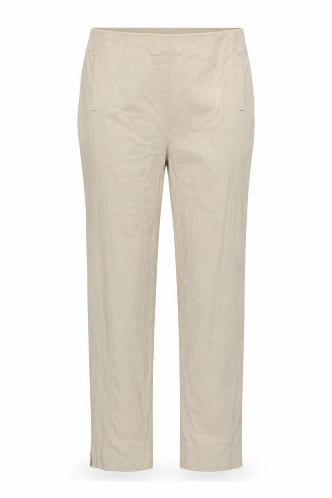 Front view of Lila La Tigresse women’s beige carrot leggings, size UK 33, in, 24-inch leg