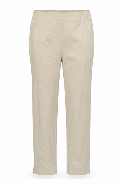 Front view of Lila La Tigresse women’s beige carrot leggings, size UK 33, in, 24-inch leg
