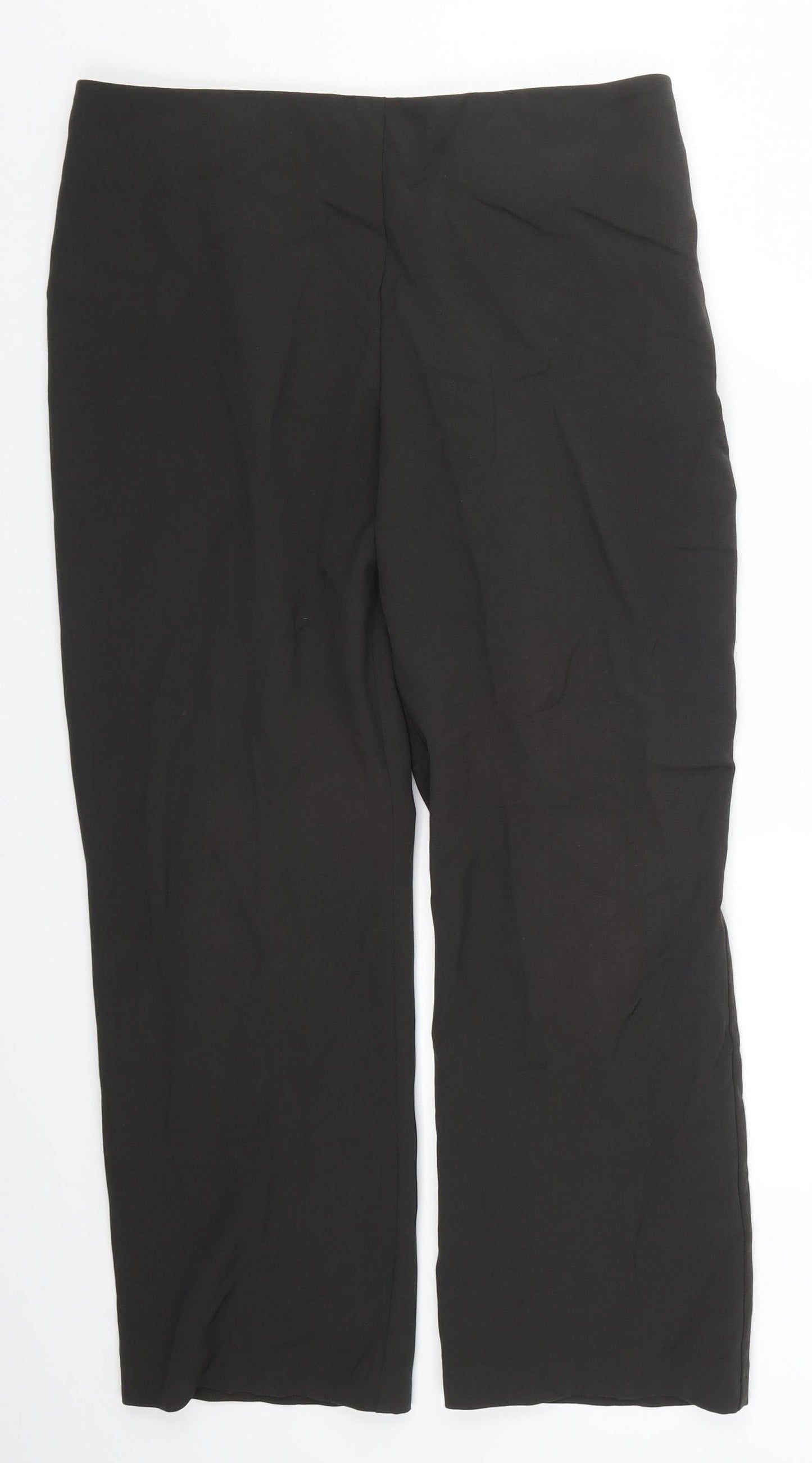 Womens UK Size 14 Marks and Spencer Regular Fit  Green Trousers