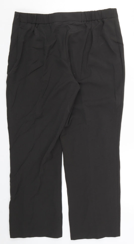 Womens UK Size 14 Marks and Spencer Regular Fit  Green Trousers