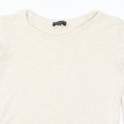 Pepper & Mayne Womens Beige Solid  Top Pyjama Top Size M