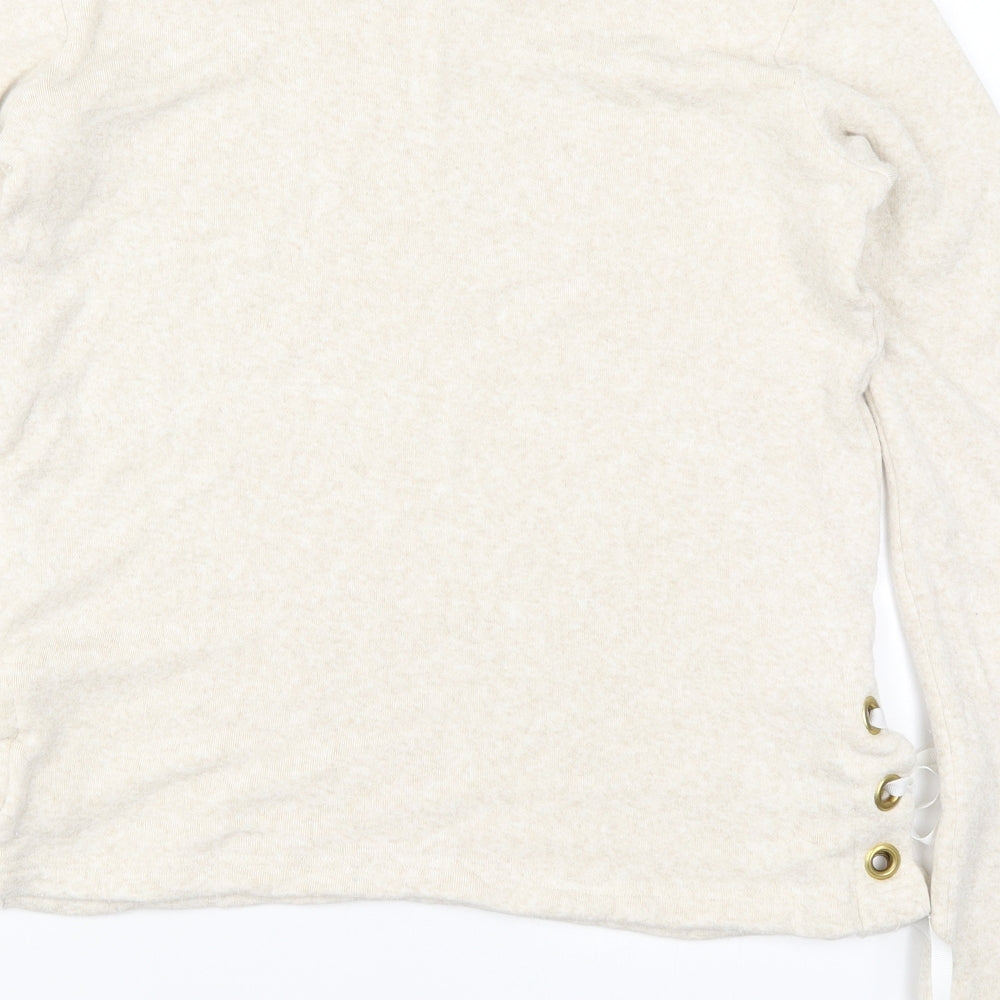 Pepper & Mayne Womens Beige Solid  Top Pyjama Top Size M