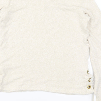 Pepper & Mayne Womens Beige Solid  Top Pyjama Top Size M