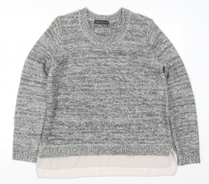 Womens UK Size 12 Marks and Spencer Grey Pullover Jumper