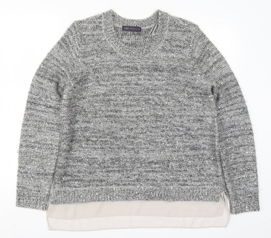 Womens UK Size 12 Marks and Spencer Grey Pullover Jumper