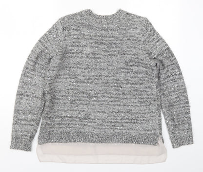 Womens UK Size 12 Marks and Spencer Grey Pullover Jumper