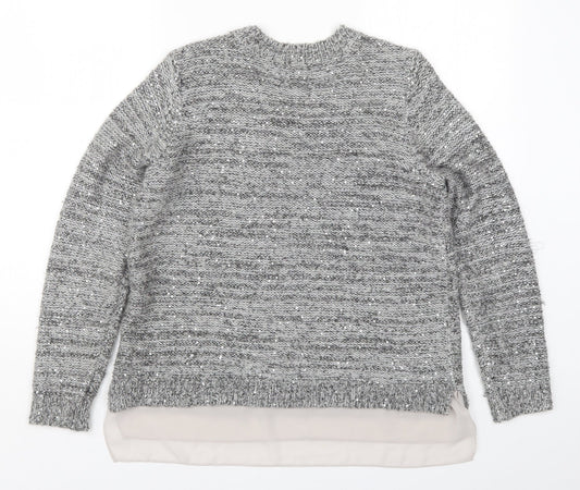 Womens UK Size 12 Marks and Spencer Grey Pullover Jumper