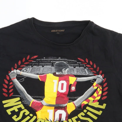 Gsstore Mens Black    T-Shirt Size XS