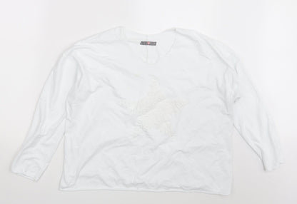 Preworn Womens White   Basic T-Shirt One Size