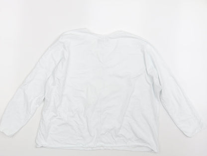 Preworn Womens White   Basic T-Shirt One Size