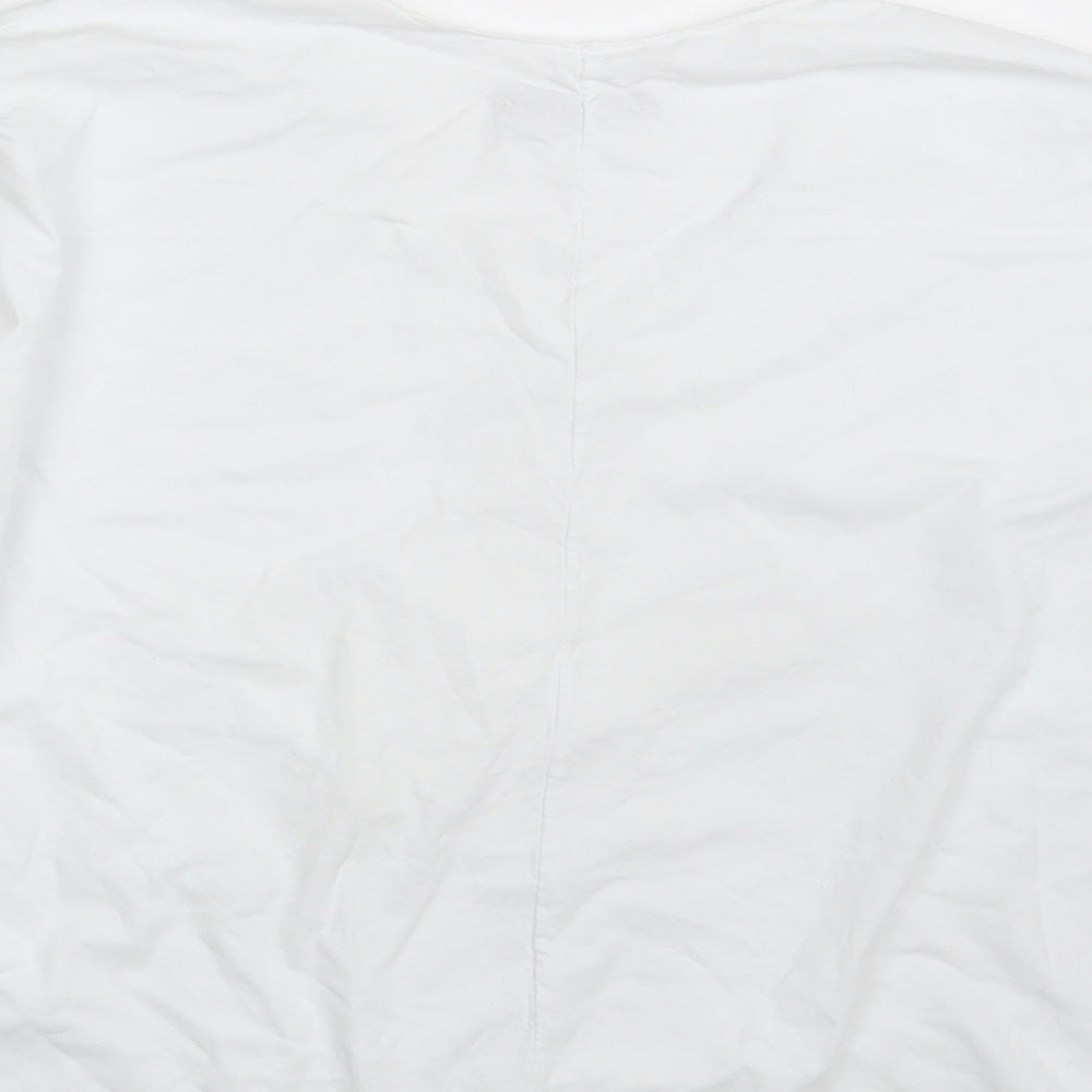 Preworn Womens White   Basic T-Shirt One Size