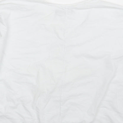 Preworn Womens White   Basic T-Shirt One Size