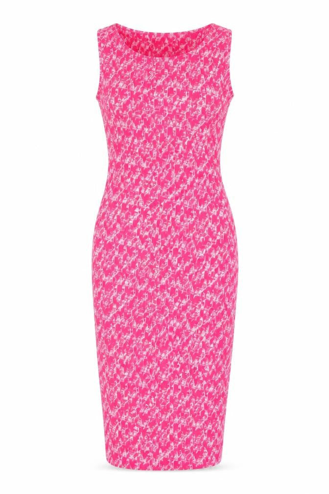 NEXT Womens Pink Geometric  Fit & Flare  Size 8