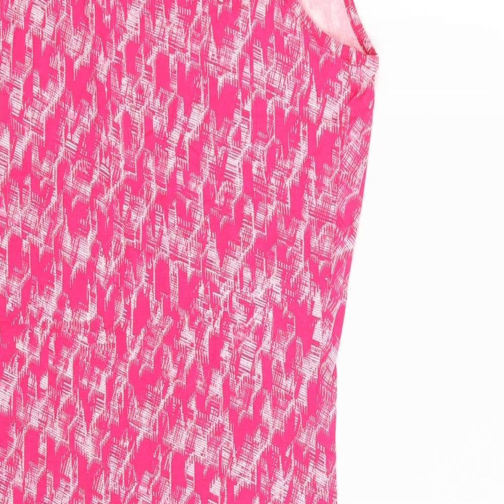 NEXT Womens Pink Geometric  Fit & Flare  Size 8