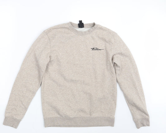 Womens UK Size XS H&M Beige Pullover Jumper