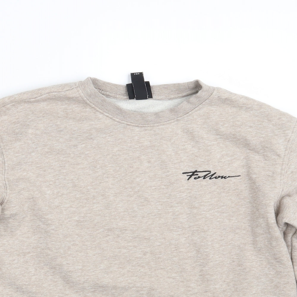 Womens UK Size XS H&M Beige Pullover Jumper