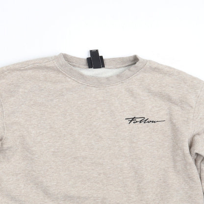 Womens UK Size XS H&M Beige Pullover Jumper