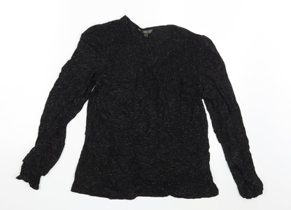 Womens UK Size 10 NEXT Black Basic T-Shirt