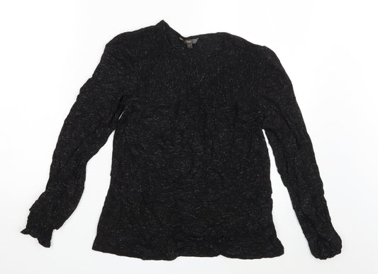 Womens UK Size 10 NEXT Black Basic T-Shirt