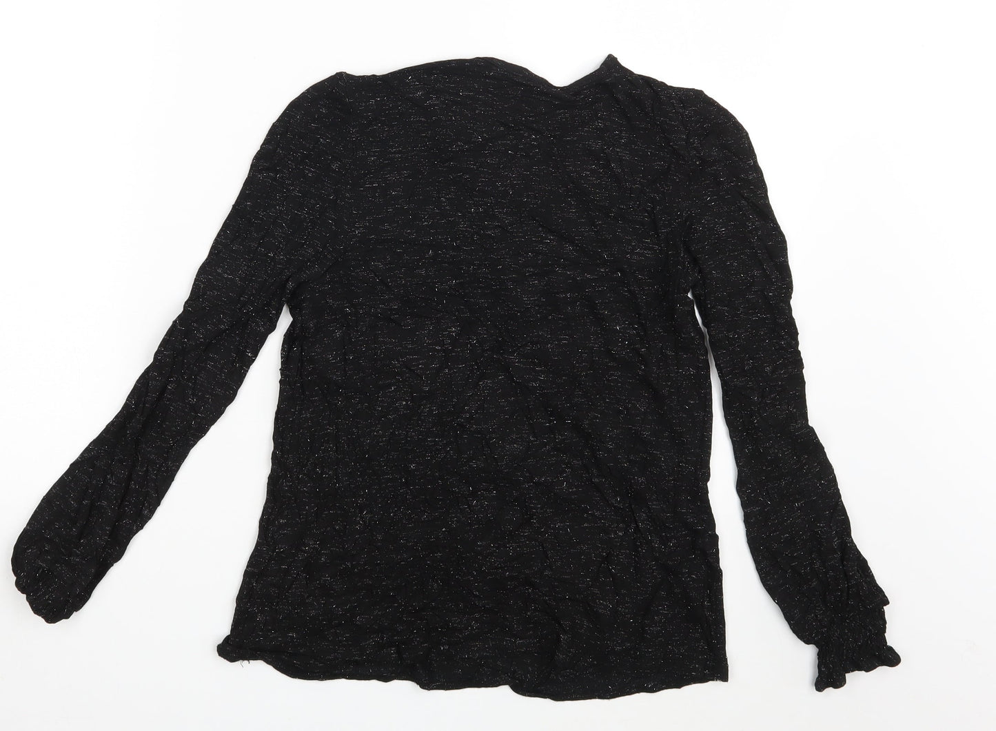 Womens UK Size 10 NEXT Black Basic T-Shirt