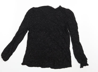 Womens UK Size 10 NEXT Black Basic T-Shirt