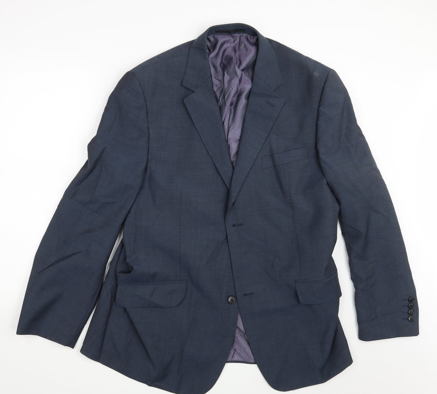 Mens UK Size 44 HIJKLM Blue Jacket