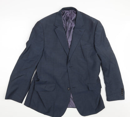 Mens UK Size 44 HIJKLM Blue Jacket