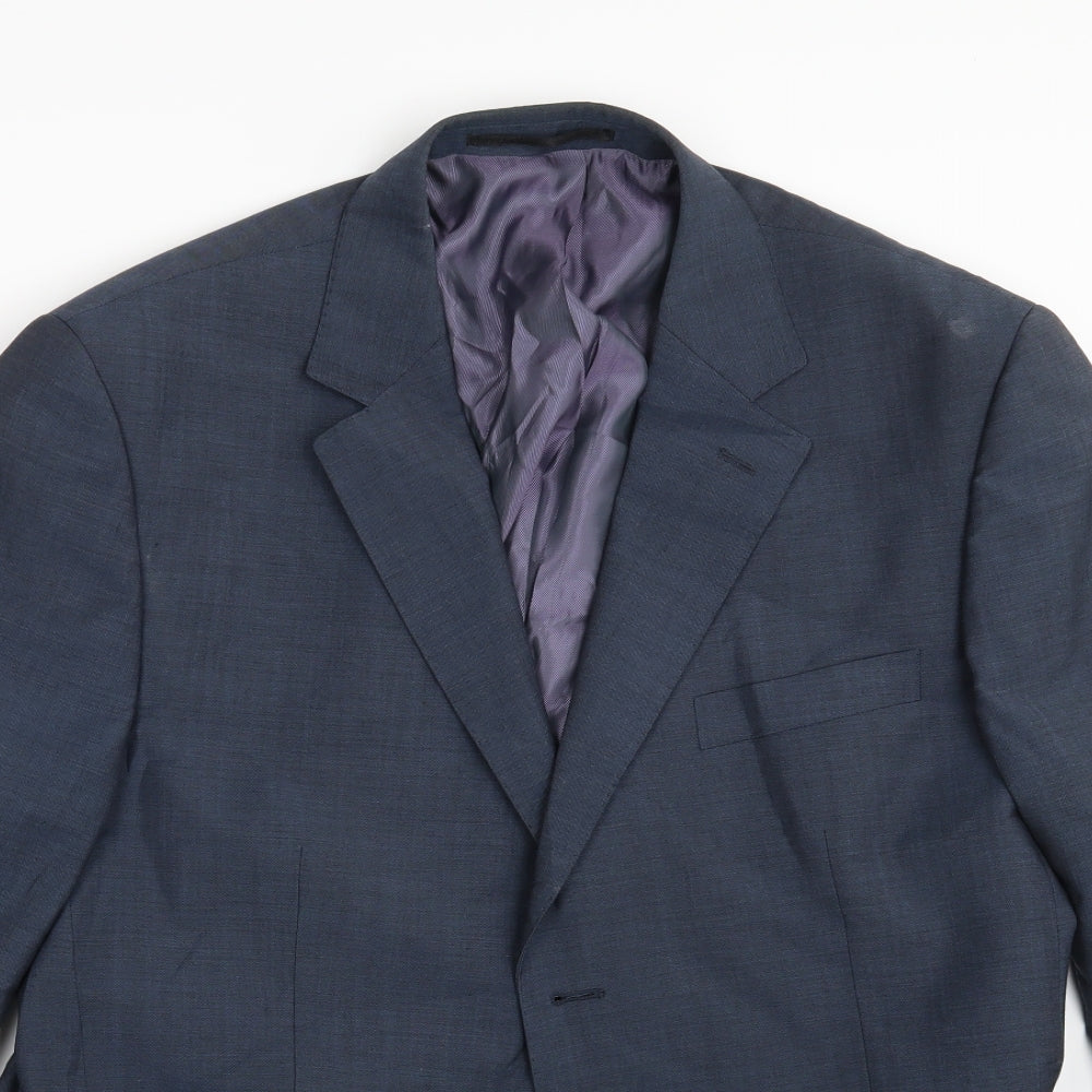 Mens UK Size 44 HIJKLM Blue Jacket