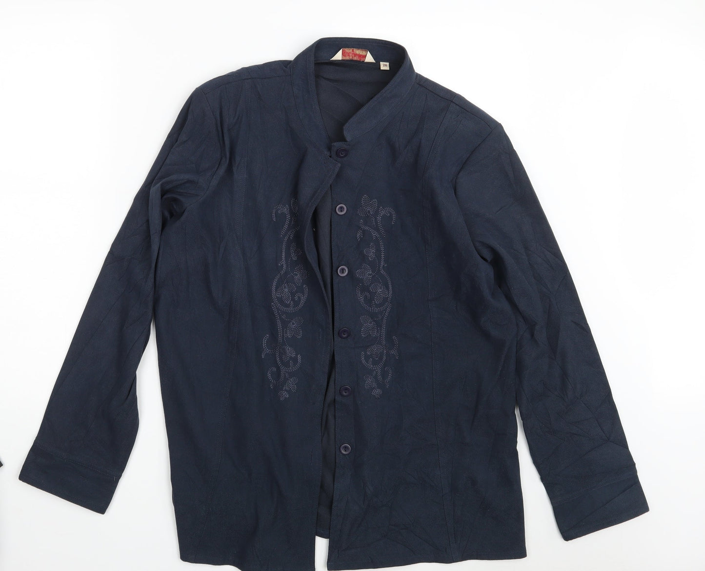 EWM Womens Blue   Basic Button-Up Size 20