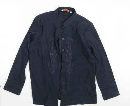 EWM Womens Blue   Basic Button-Up Size 20