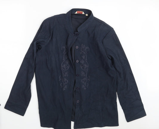 EWM Womens Blue   Basic Button-Up Size 20