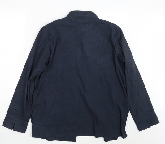 EWM Womens Blue   Basic Button-Up Size 20