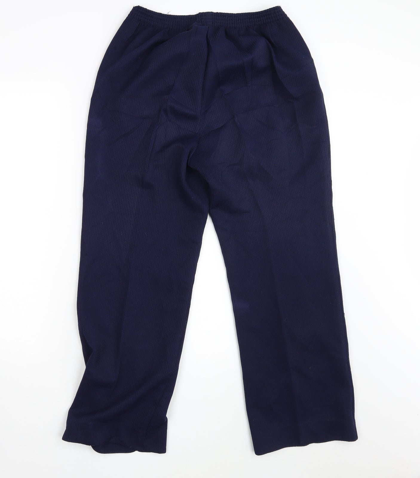 Womens UK Size 16 M&S Regular Fit Bloomer Blue Trousers