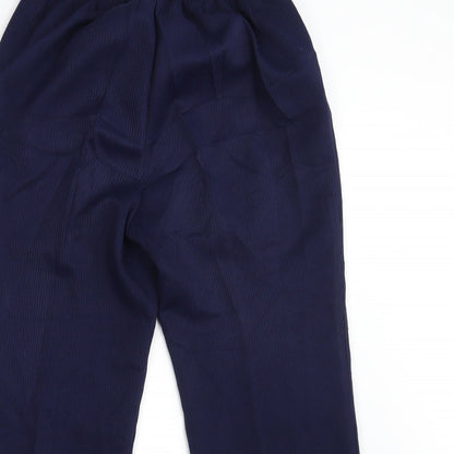 Womens UK Size 16 M&S Regular Fit Bloomer Blue Trousers
