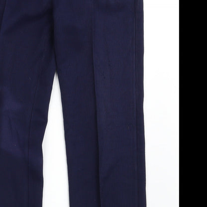 Womens UK Size 16 M&S Regular Fit Bloomer Blue Trousers