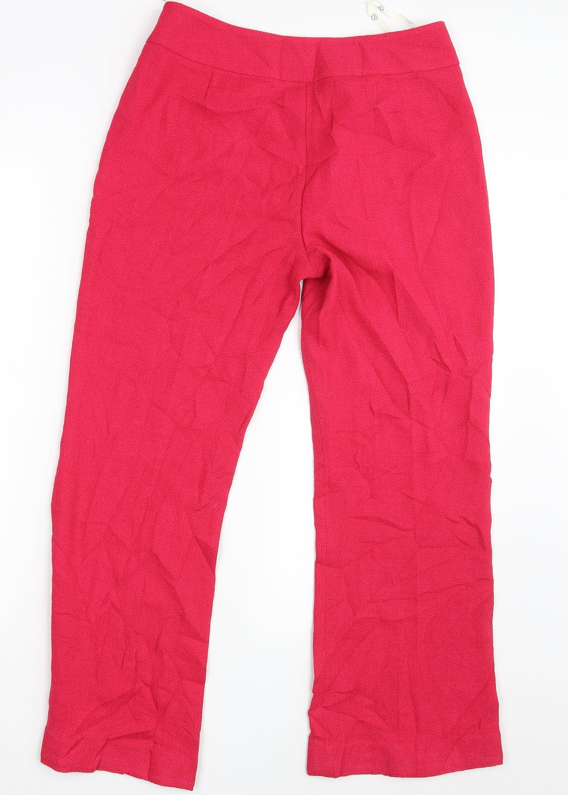 Womens UK Size 12 NEXT Regular Fit Dress Pants Pink Trousers