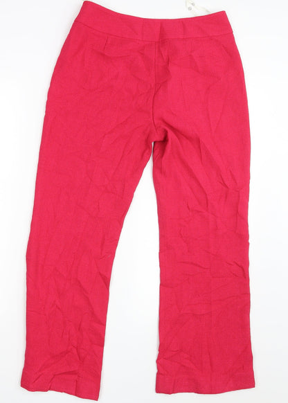 Womens UK Size 12 NEXT Regular Fit Dress Pants Pink Trousers