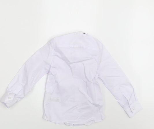M&S Boys White   Basic Button-Up Size 4-5 Years