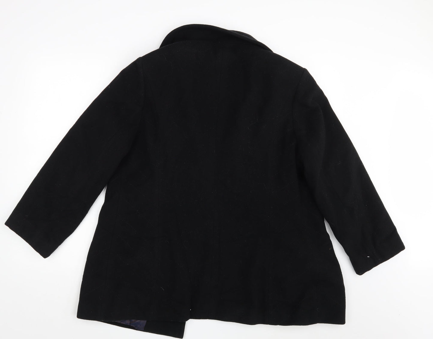 Womens UK Size 16 Marcona Black Overcoat