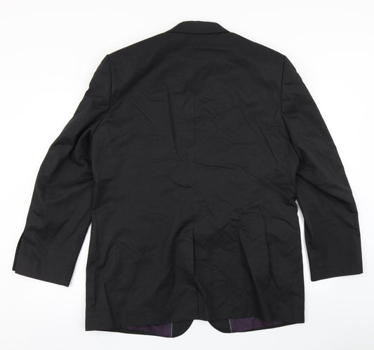 F&F Mens Black Striped  Jacket Blazer Size 44