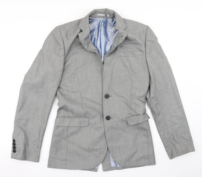 Mens UK Size 34 Cedar Wood State Regular Grey Suit Jacket