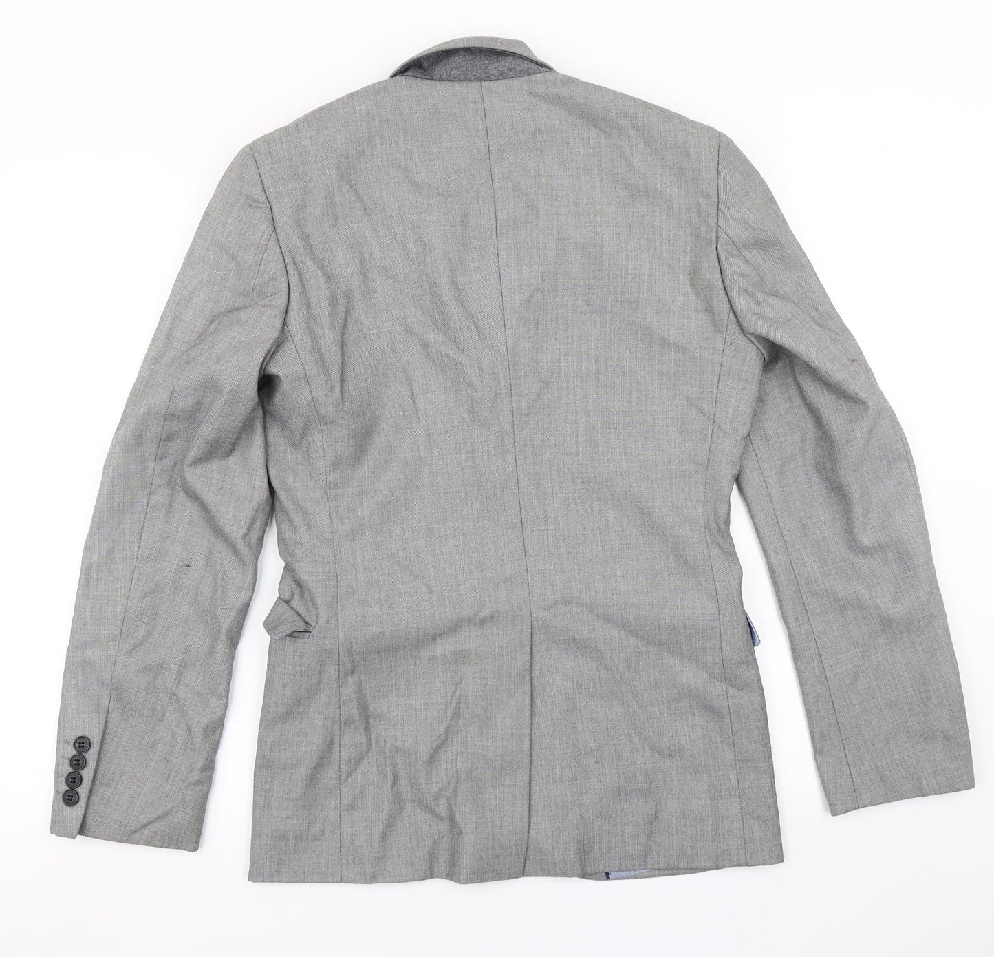 Mens UK Size 34 Cedar Wood State Regular Grey Suit Jacket