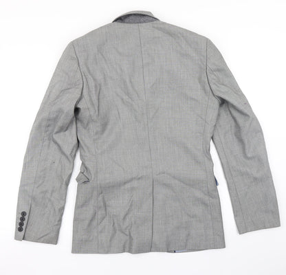 Mens UK Size 34 Cedar Wood State Regular Grey Suit Jacket