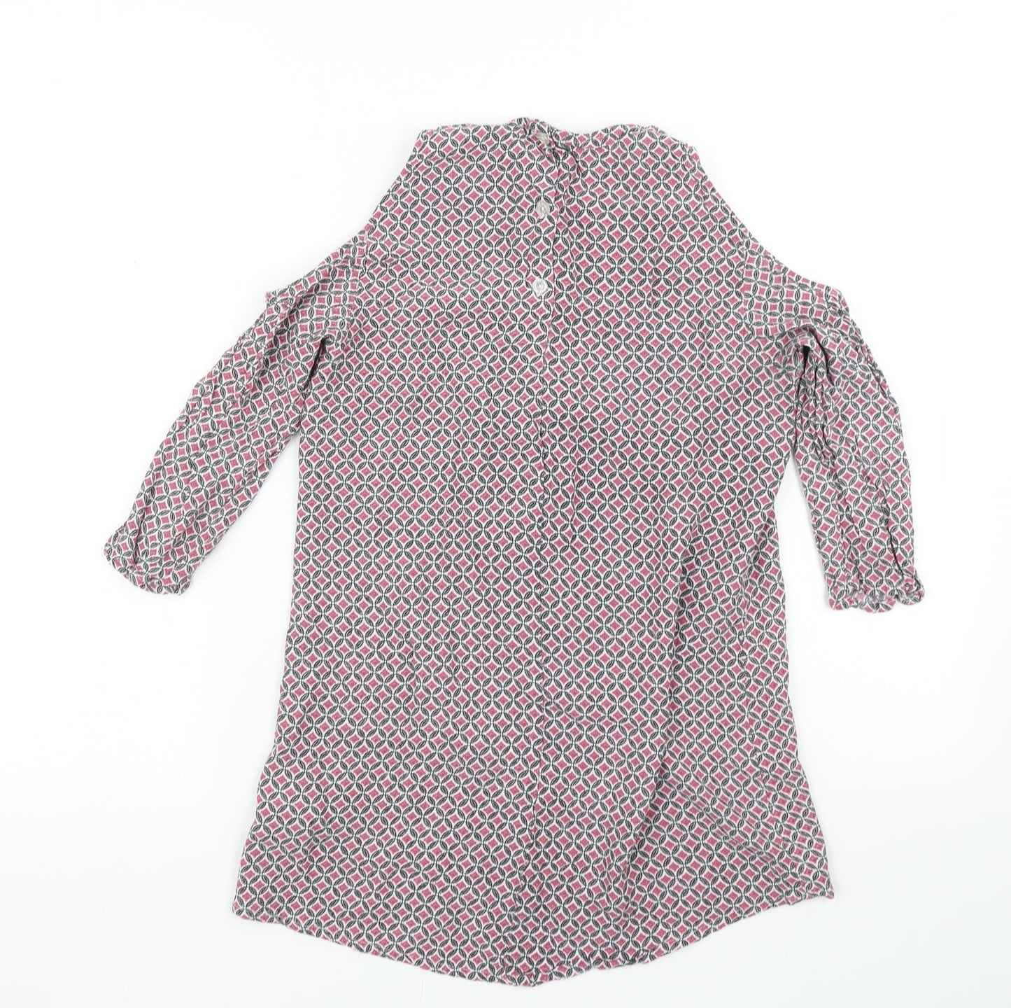 Staring at Stars Womens Pink Argyle/Diamond  Basic Blouse Size S  - Cold Shoulder