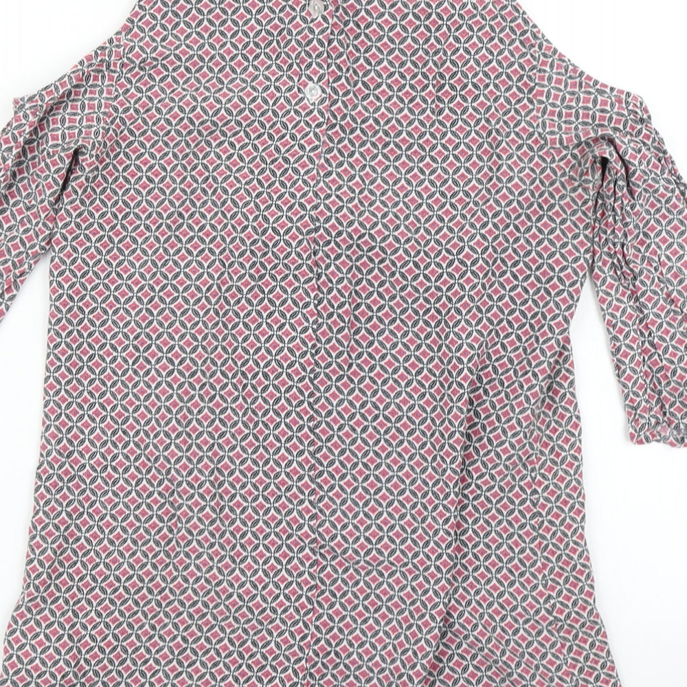 Staring at Stars Womens Pink Argyle/Diamond  Basic Blouse Size S  - Cold Shoulder