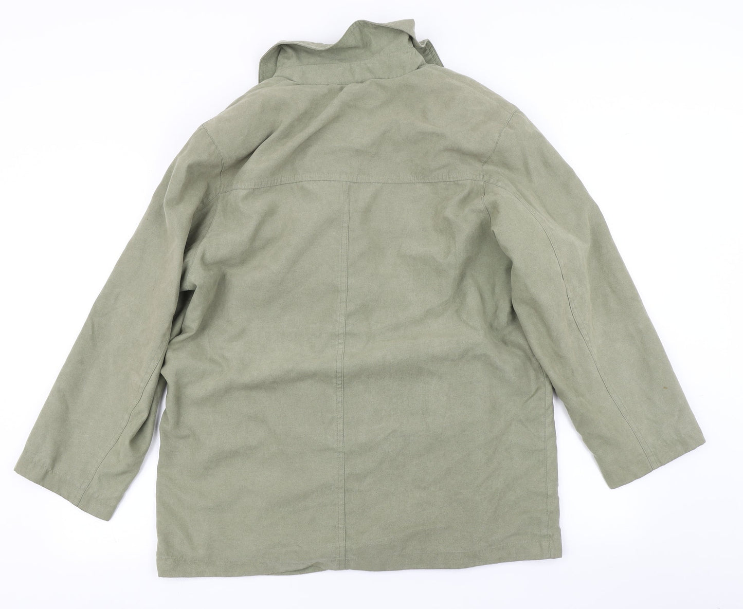 Womens UK Size 12 Preworn Green Overcoat