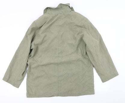Womens UK Size 12 Preworn Green Overcoat