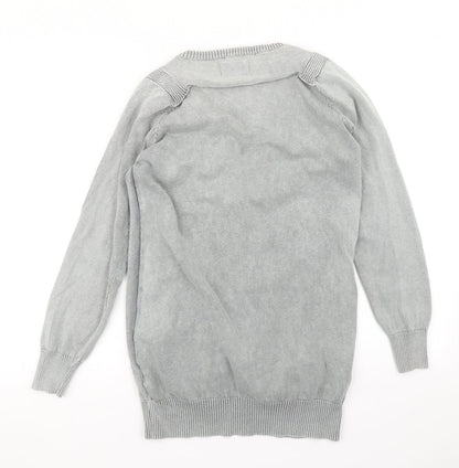 Womens UK Size 10 Insight Grey Cardigan Jumper