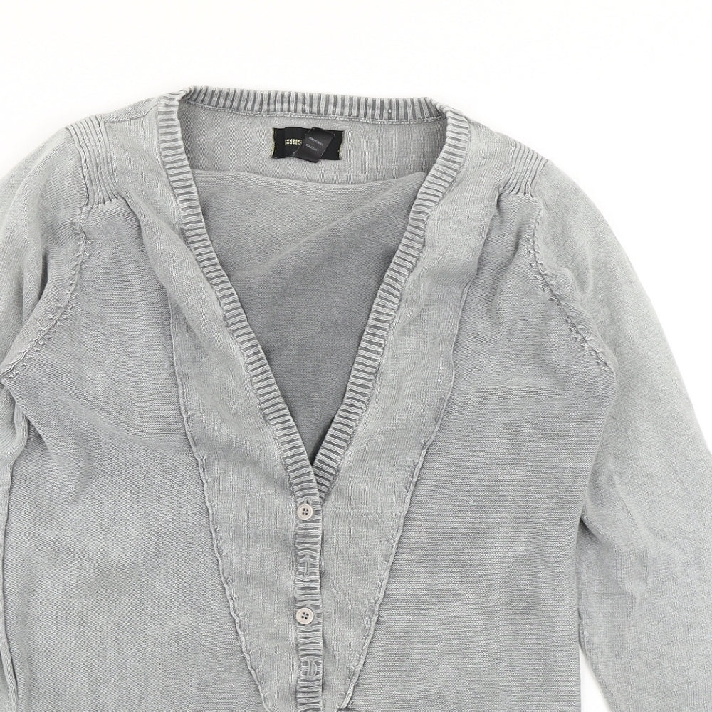 Womens UK Size 10 Insight Grey Cardigan Jumper