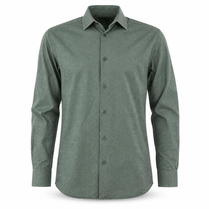 Mens UK Size 14.5 NEXT Green  Button-Up Long Sleeve Casual Shirt